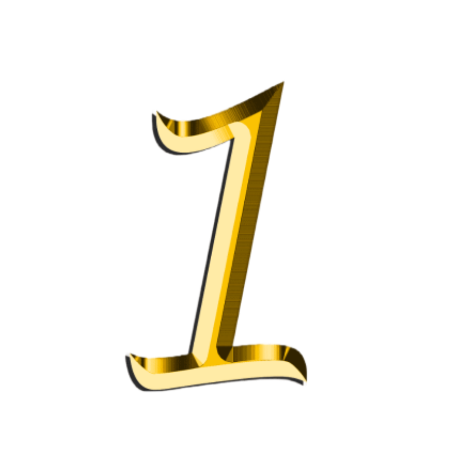 Number one in a circle